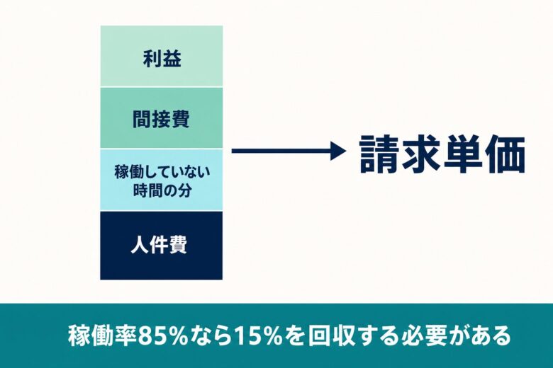 コンサル単価が積み上がる原価の構造