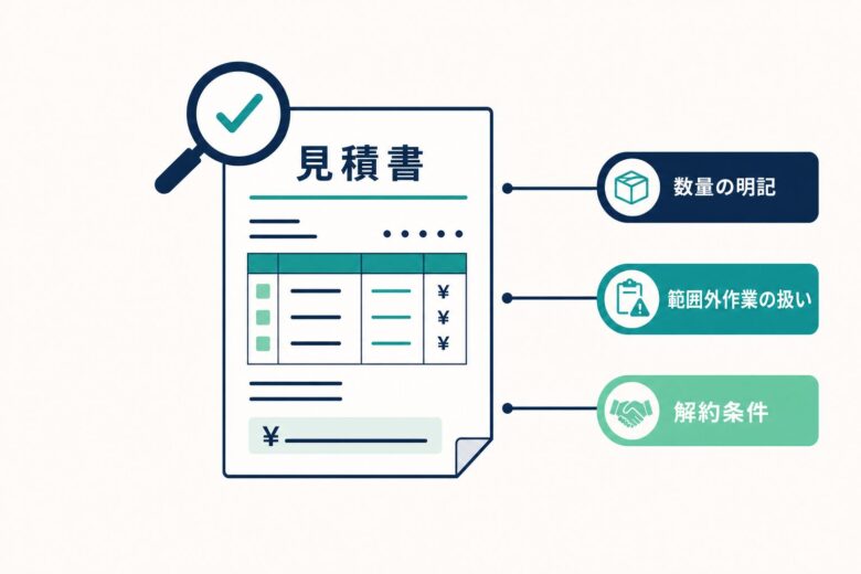 SEO見積書で確認する3項目